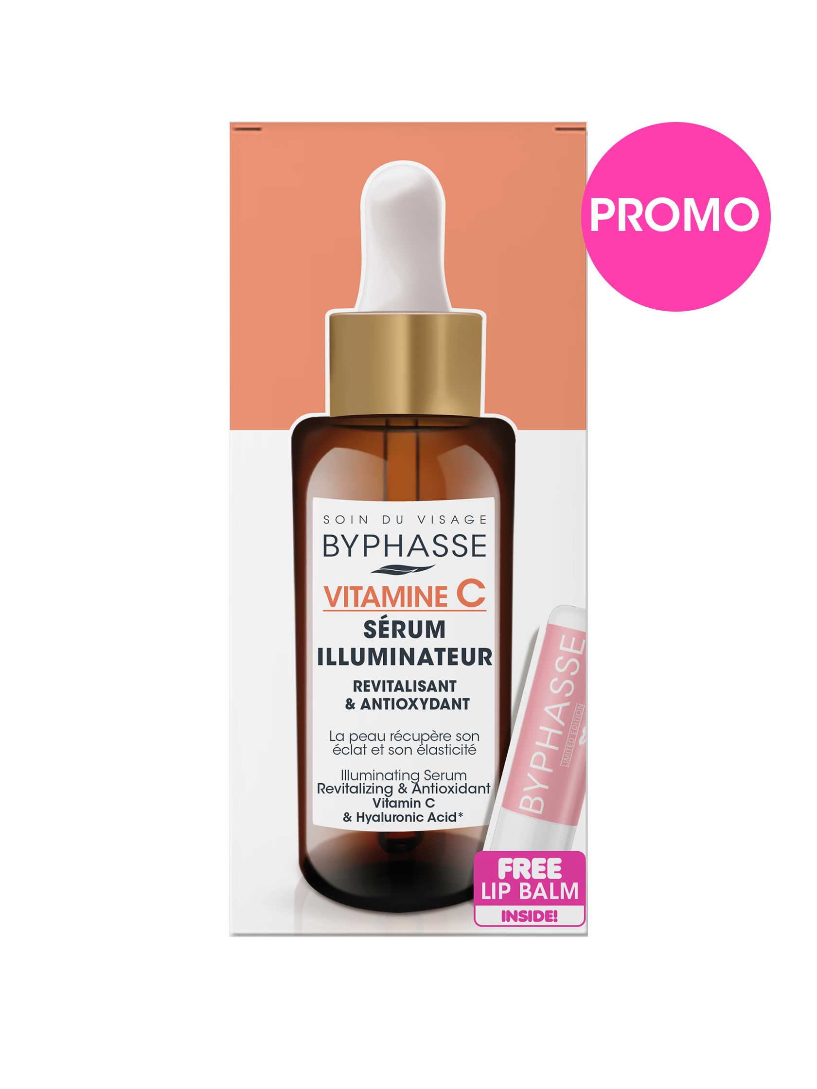 PROMO SÉRUM ILUMINADOR<br>VITAMINA C<br>SKIN BOOSTER 50ML