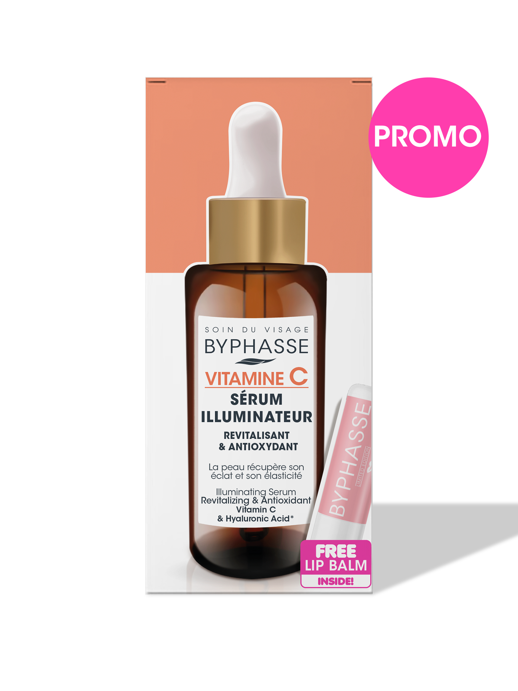 PROMO SÉRUM ILUMINADOR<br>VITAMINA C<br>SKIN BOOSTER 50ML